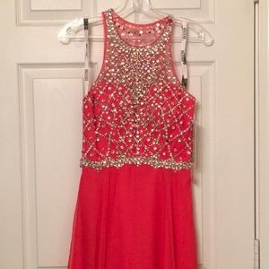 Blush Prom Dress Party Evening Long Formal